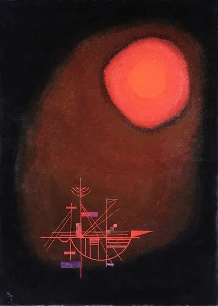 Red Sun and Ship