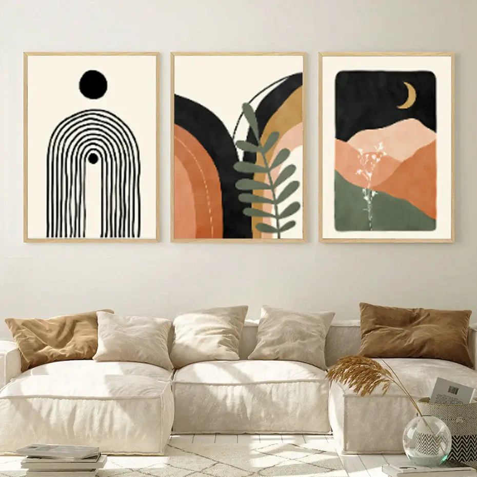 Minimalist Abstract Masterpiece Lines Print Set Size 40x60cm