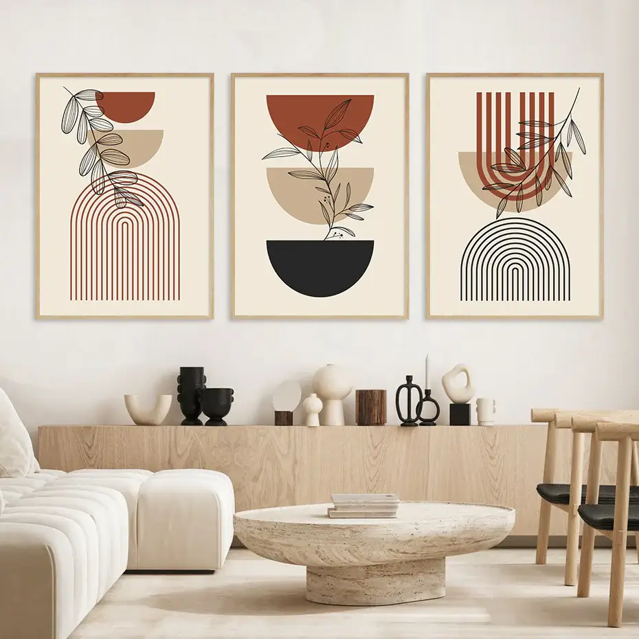 Minimalist Abstract Print Set of 3 pcs