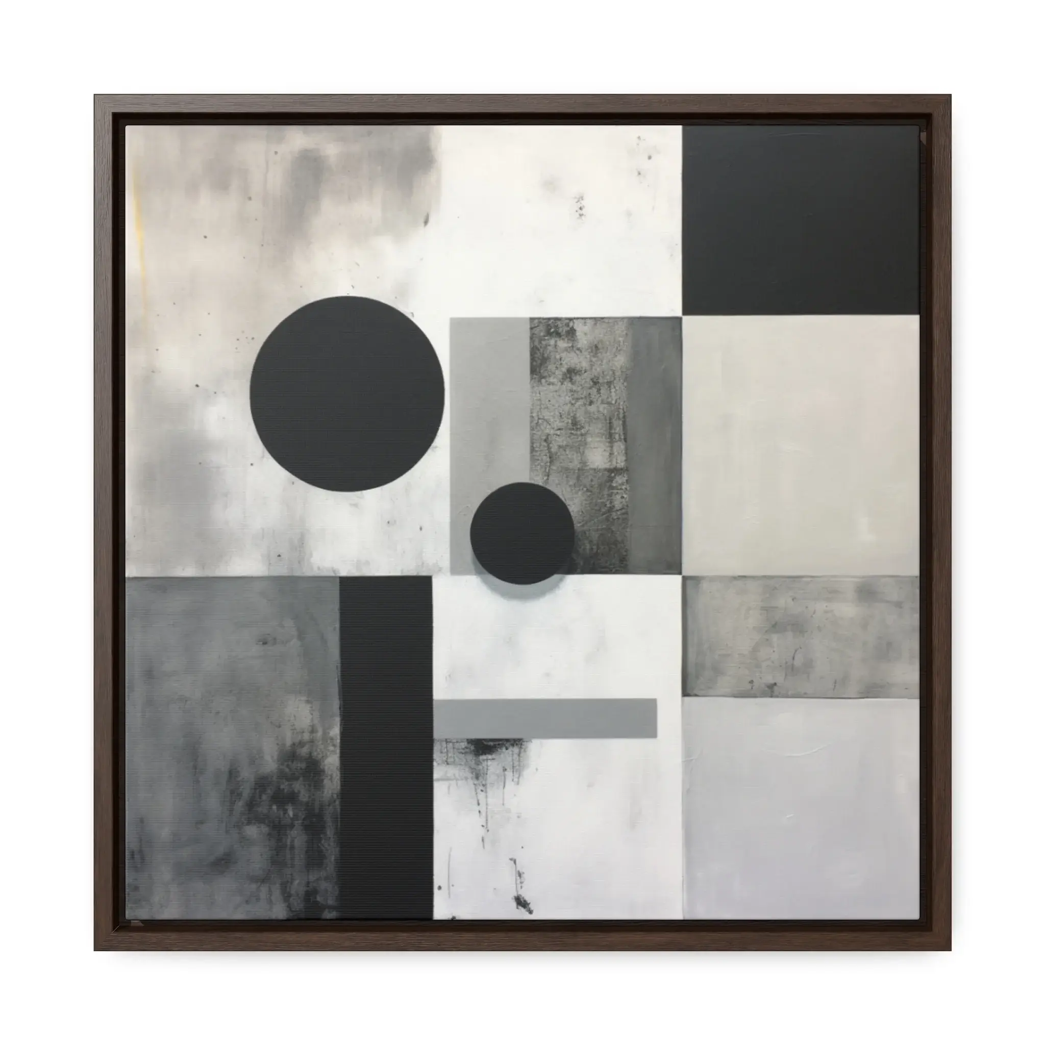 Black White and Grey Abstract Art