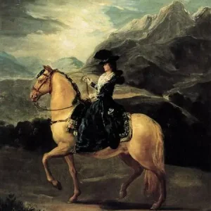 Portrait of Maria Teresa de Vallabriga on horseback