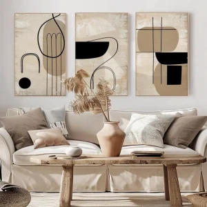 Roma Abstract Wall Art Set of 3 pieces #3