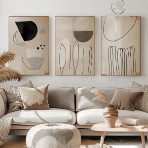Roma Abstract Wall Art Set of 3 pieces #4