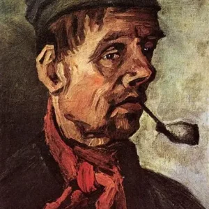 Head of a Peasant with a Pipe (1885)