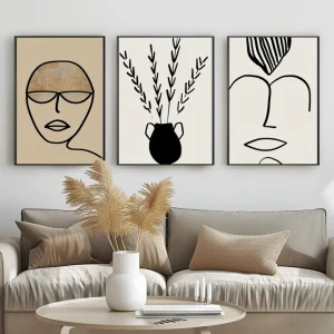 Roma Abstract Wall Art Set of 3 pieces #5