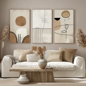 Roma Abstract Wall Art Set of 3 pieces #9