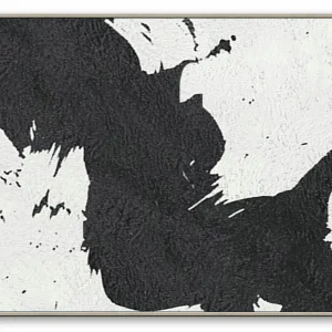 Extra Large Abstract Painting, Black and White Minimal Portrait Canvas Art Painting