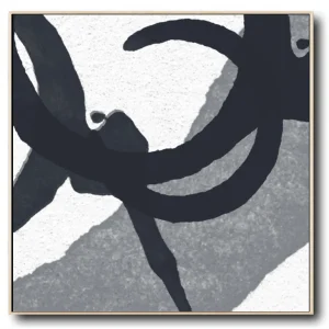 Contemporary Abstract Painting, Minimalist Square Canvas Art, Modern Abstract Oil Art Painting