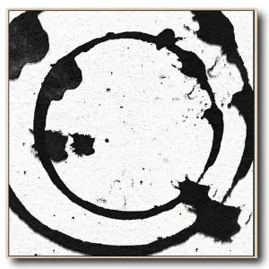 Contemporary Abstract Wall Art, Large Black and White Abstract Canvas Art Painting no.S18