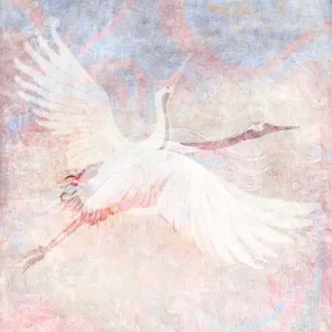 Asian Wall Art Decor, Cranes canvas art