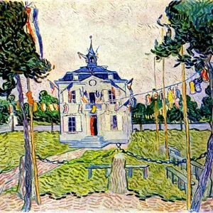 Auvers Town Hall on 14 July 1890
