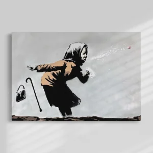 Banksy Grandma Sneeze, Bristol Street Art 2021