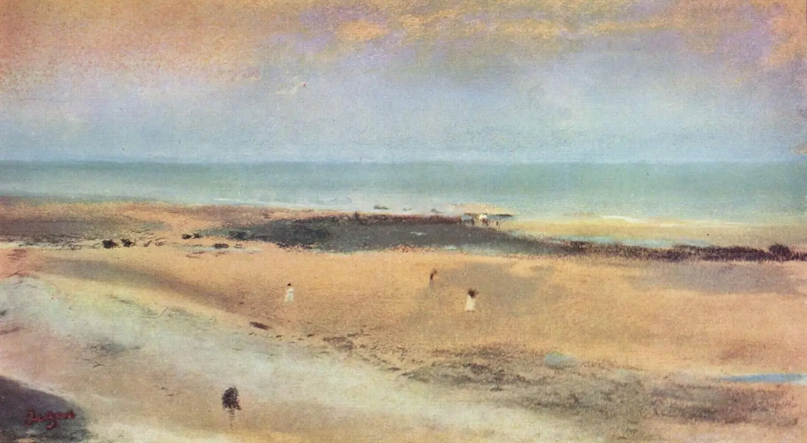 Beach at low tide