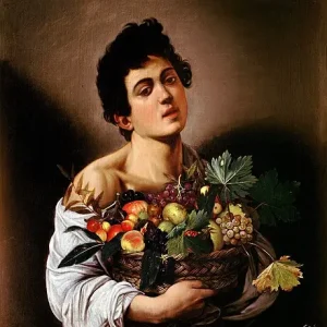 Boy with a Basket of Fruit
