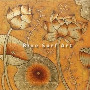 Golden Lotus Harmony – Gold Leaf