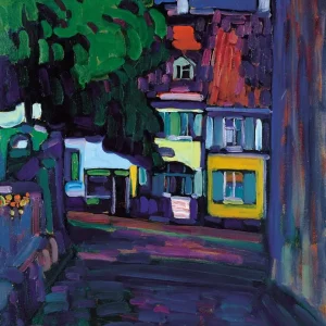 Houses in Murnau on Obermarkt 1908