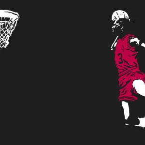 Michael Jordan Slam-Dunk Basketball NBA