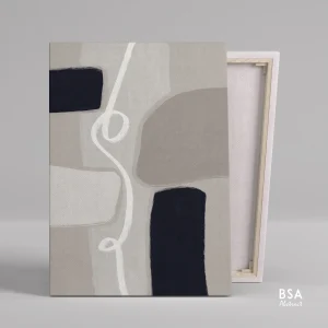 Minimalist Modern Wall Art, Abstract Canvas Art Painting - Fora #22