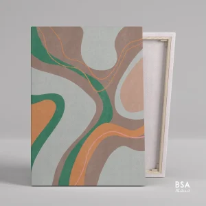 Minimalist Modern Wall Art, Abstract Canvas Art Painting - Fora #23