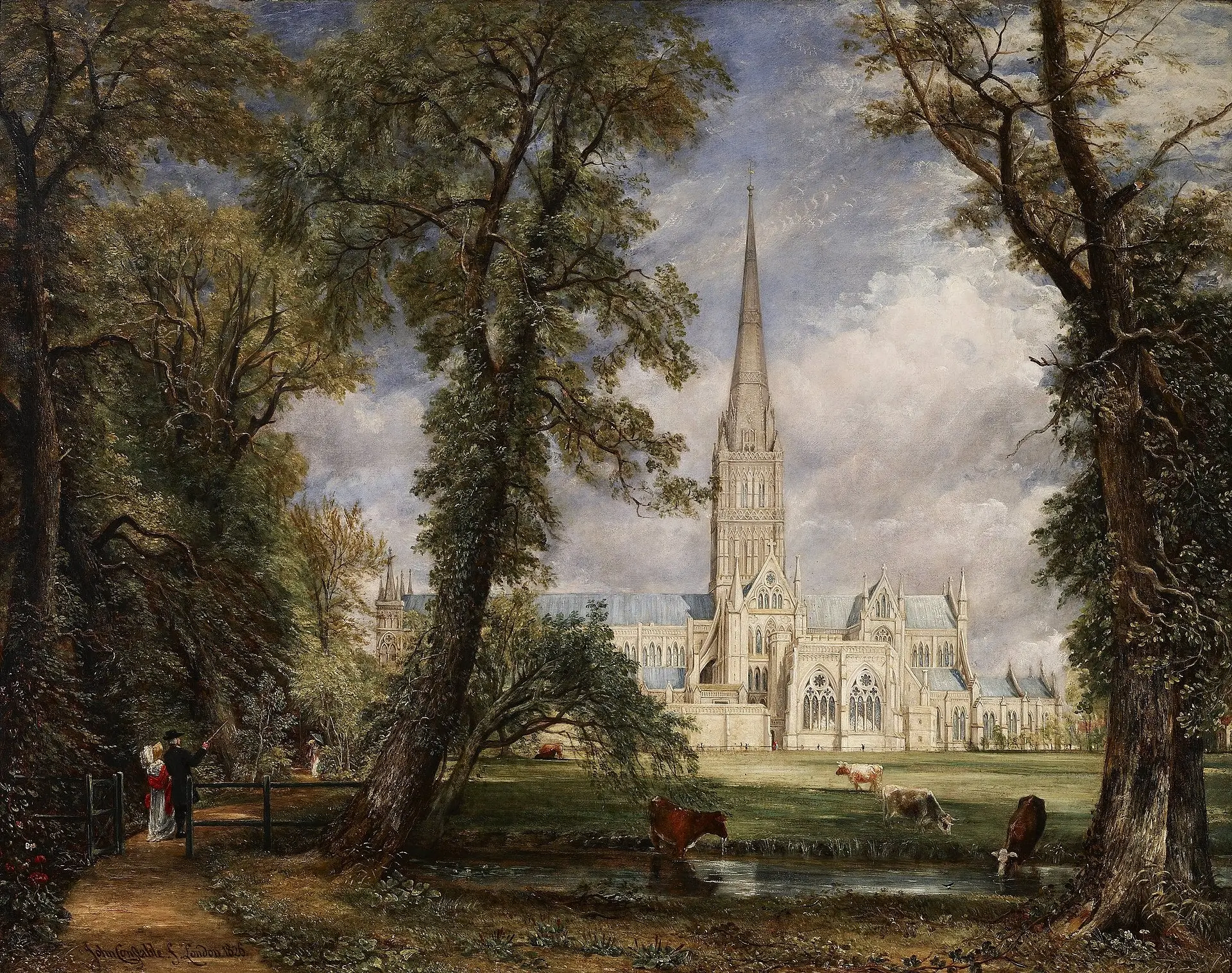 Salisbury Cathedral from the Bishop's Garden