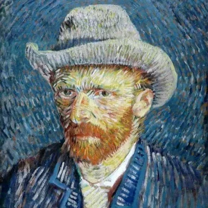 Self Portrait with Grey Felt Hat, 1887
