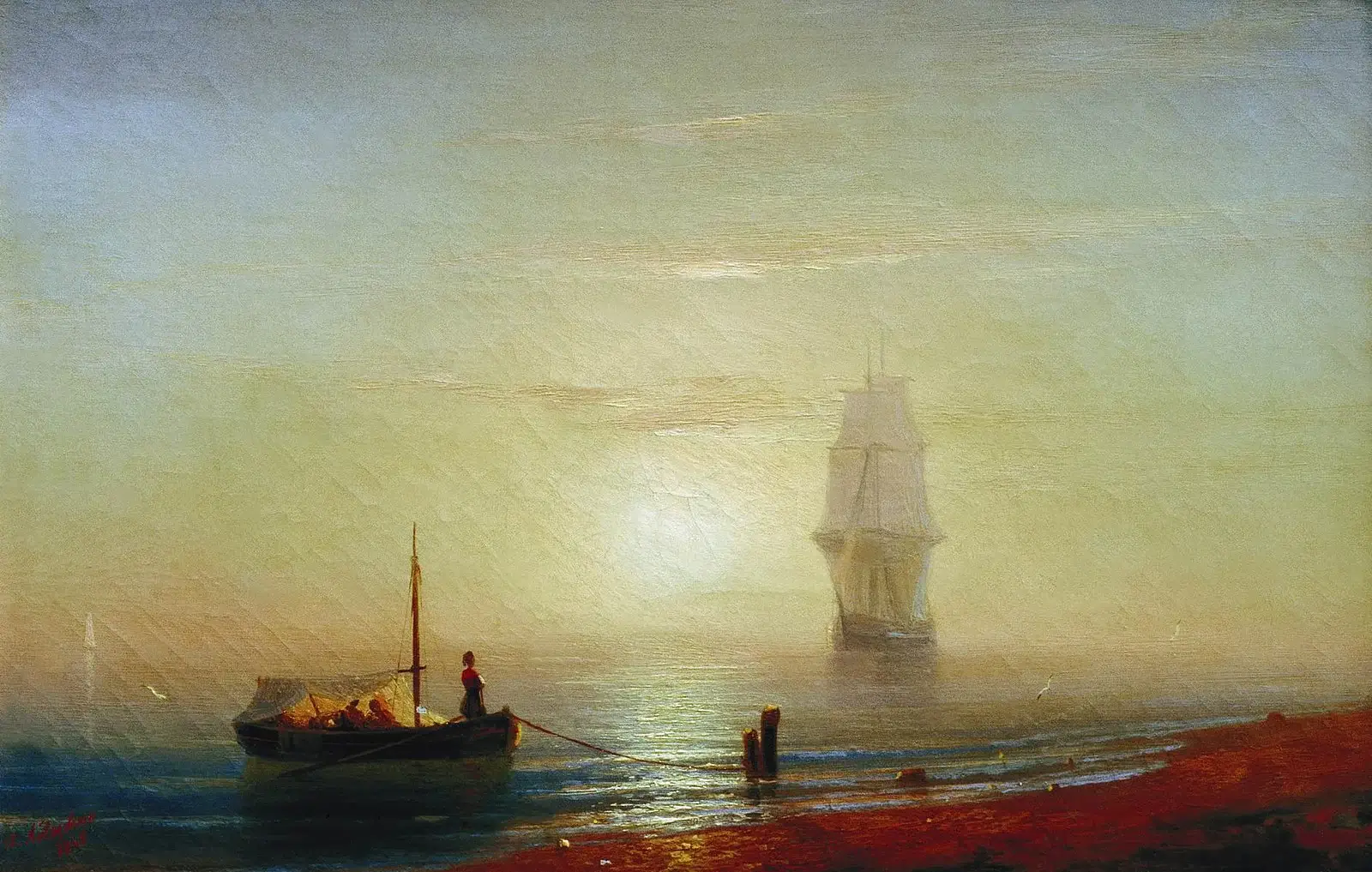 Sunset at the sea