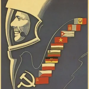 The Space - Vintage Russian Propaganda Poster