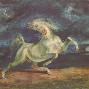 Horse Frightened by a Storm